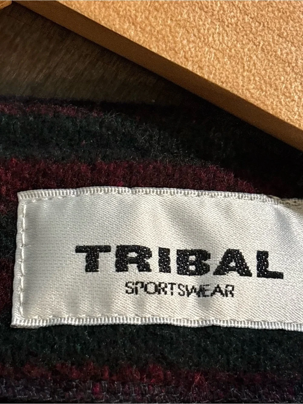 Vintage Tribal Sportswear Aztec Southwest Wool Blend Zip Vest Men’s S Women’s L